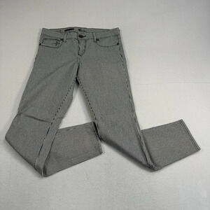 Kut From The Kloth Brigitte Skinny Pants Womens 6 Blue White Stripe Low Rise